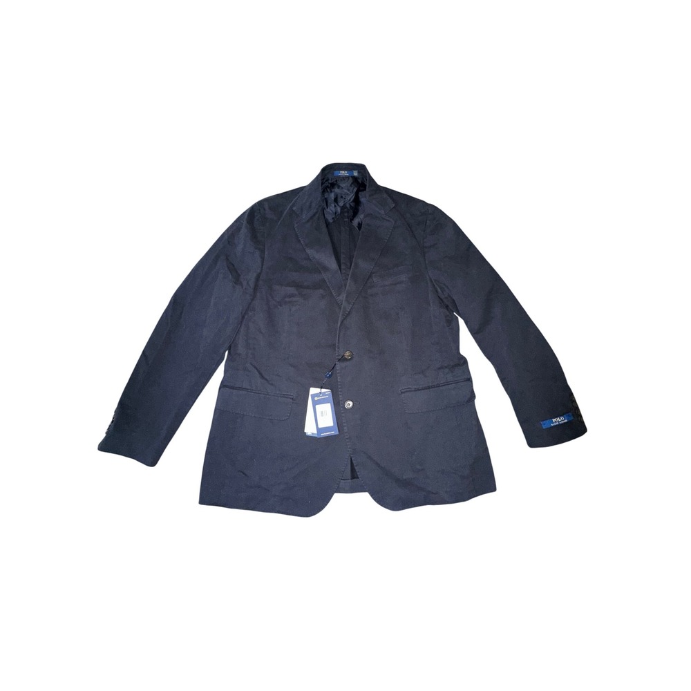 Polo Ralph Lauren Mens Navy Blue D Hab Sport 1 Blazer Sport Coat 44R New